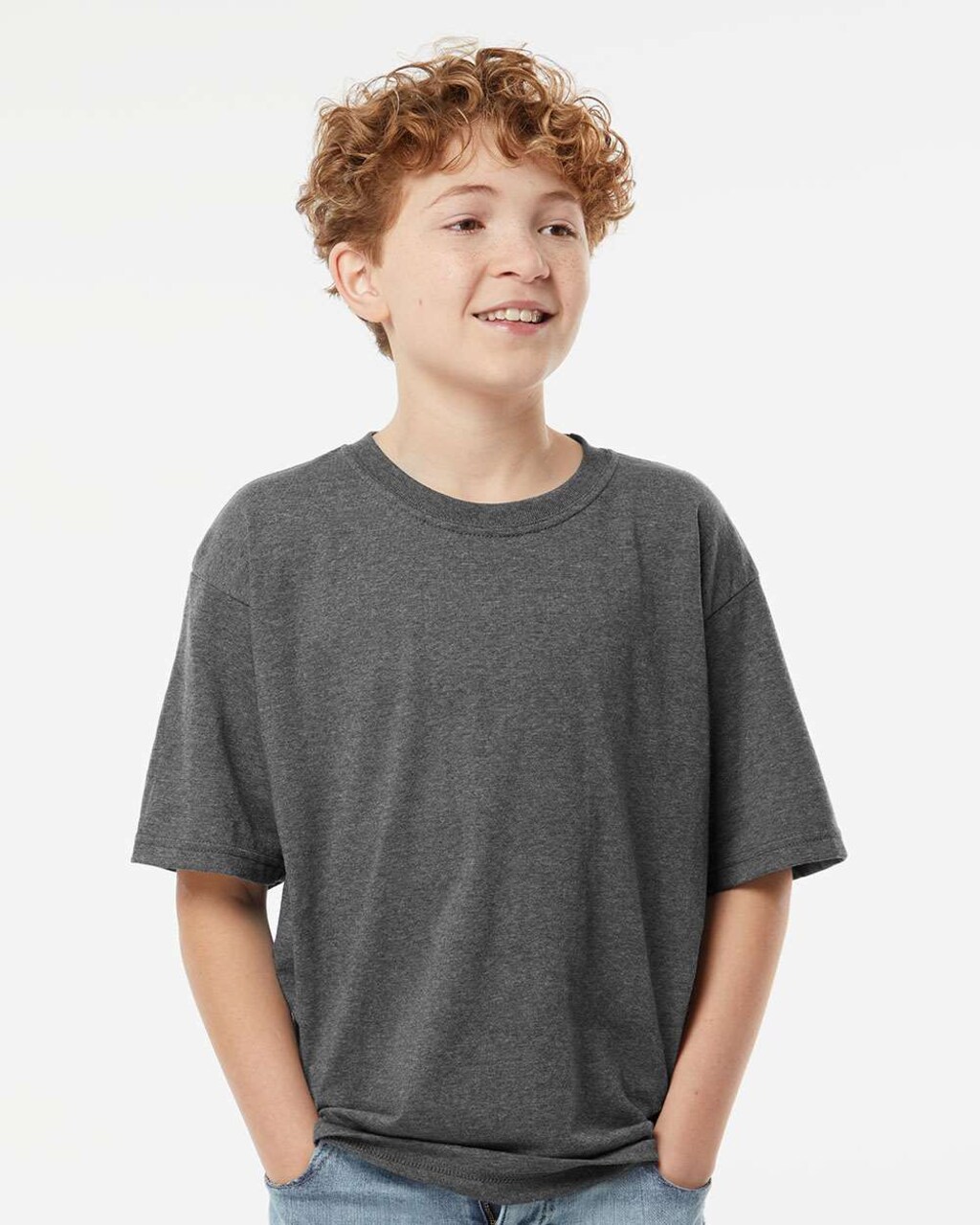 Youth Soft Touch Crewneck T-Shirt for School, Sports & Everyday Casual Wear